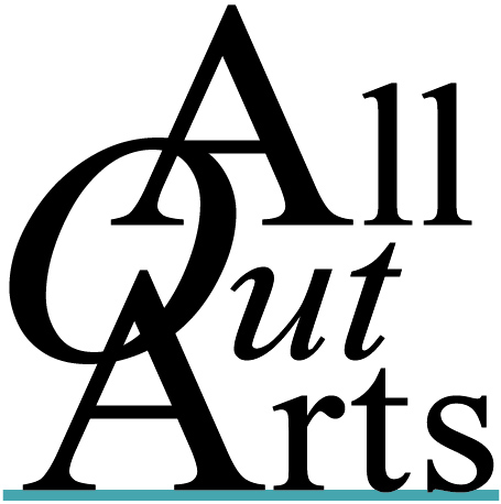 the All Out Arts Logo - designed by Louis Lopardi ©2004